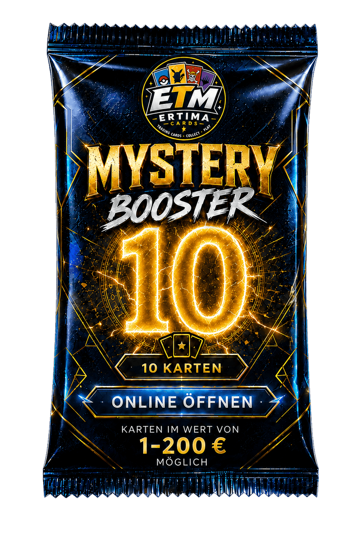 ERTIMACARDS Pokémon Mystery Booster – 10 Karten | Online öffnen