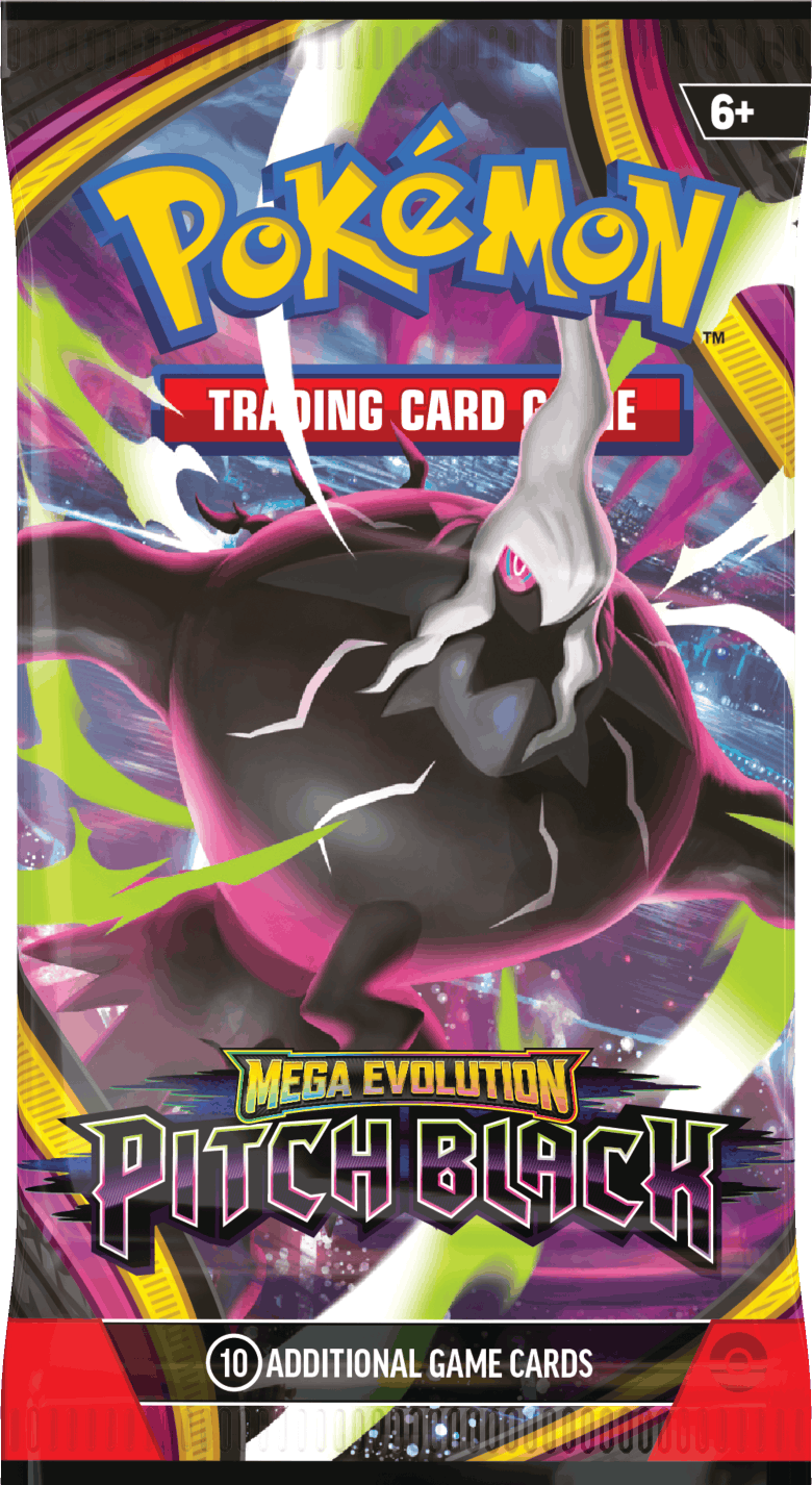 Pokémon Mega Evolution – Pitch Black, englisches Boosterpack mit Mega Darkrai