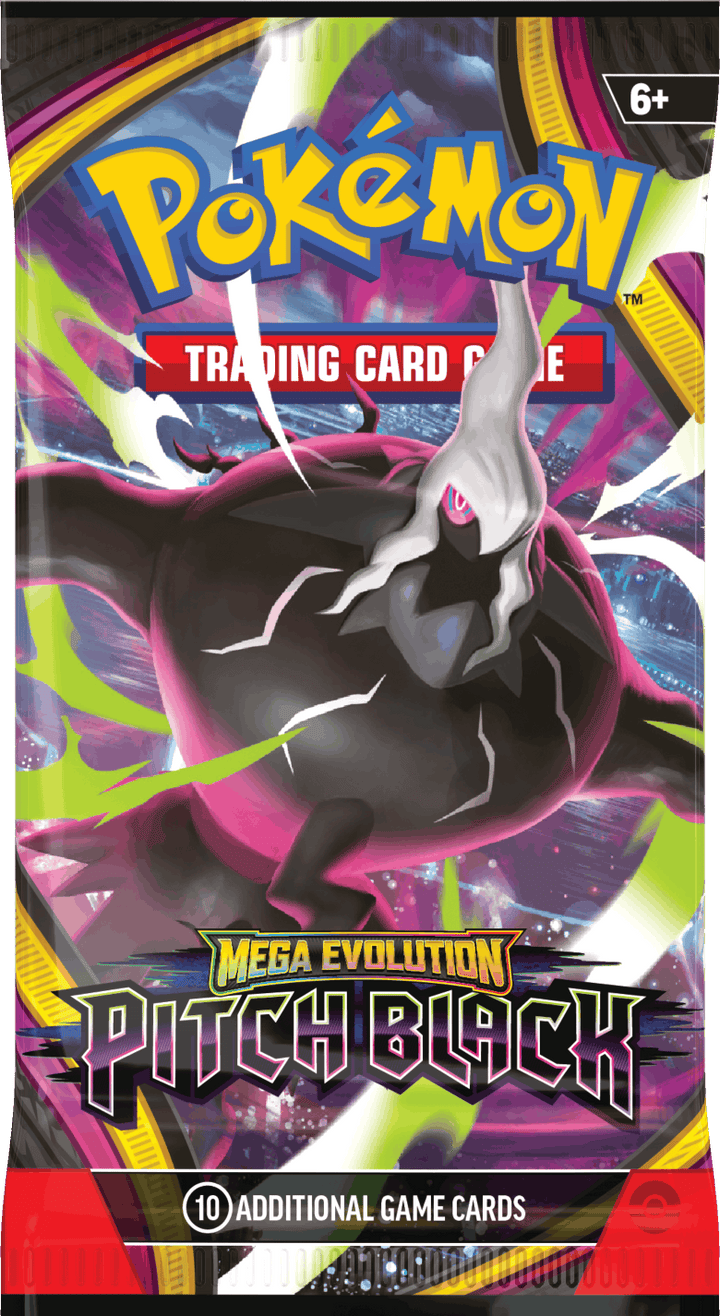 Pokémon Mega Evolution – Pitch Black, englisches Boosterpack mit Mega Darkrai